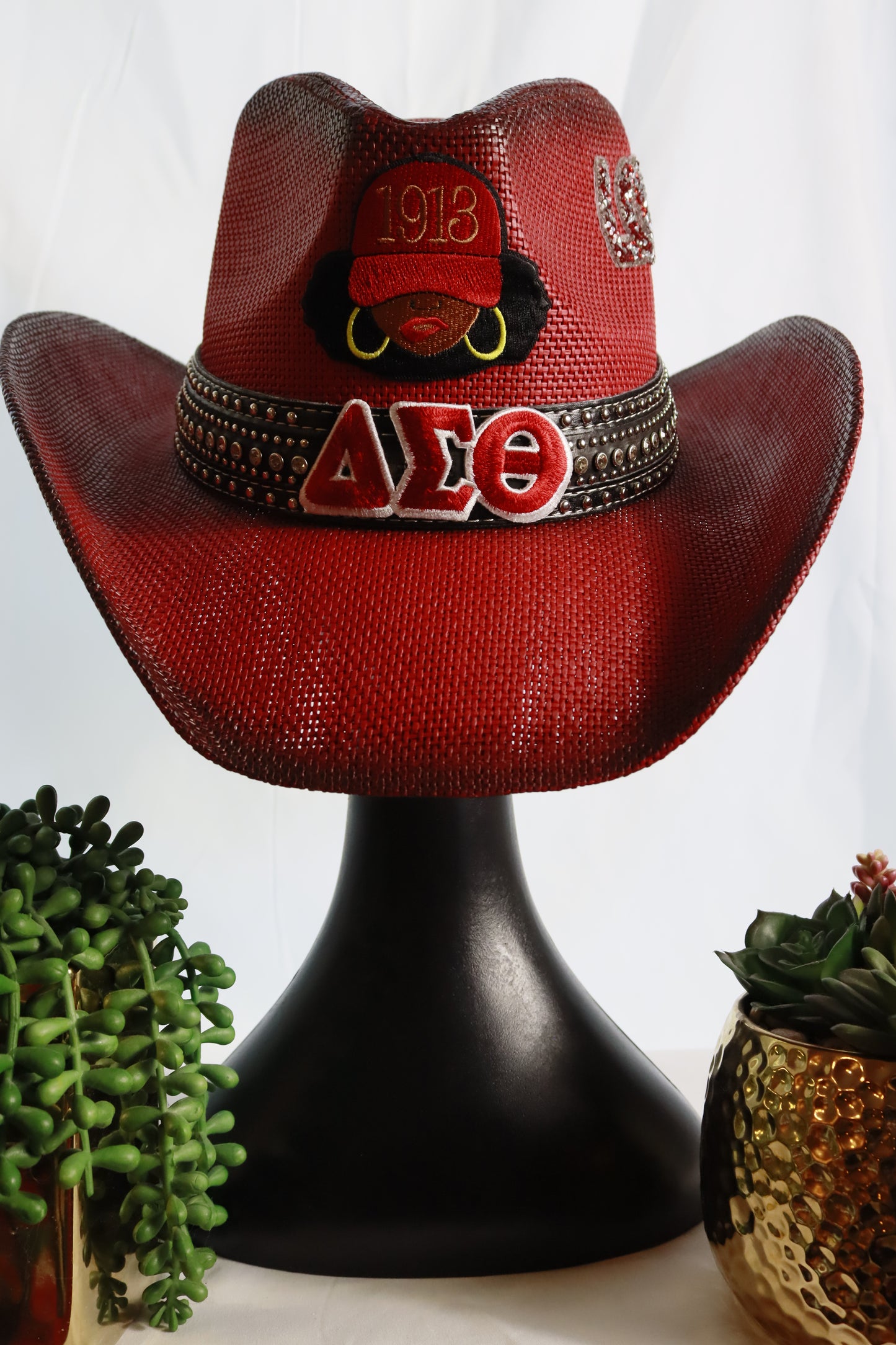 Red Ombre Delta Cowboy Hat